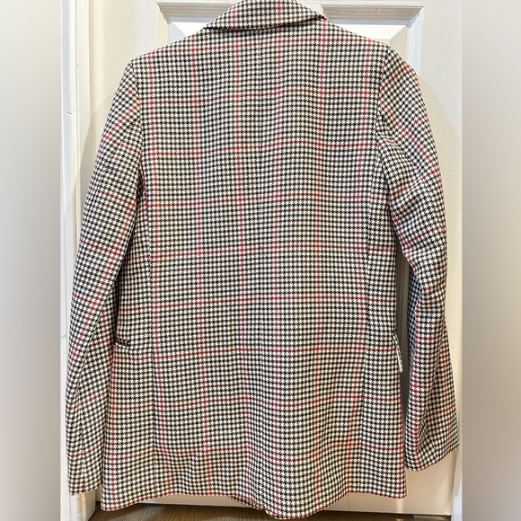 H&M Brown and Red Checkered Blazer - Picture 2 of 4